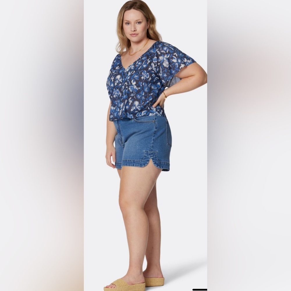 Joie Katya Short Sleeve Cotton Top in Size Large - NWT - 100% cotton